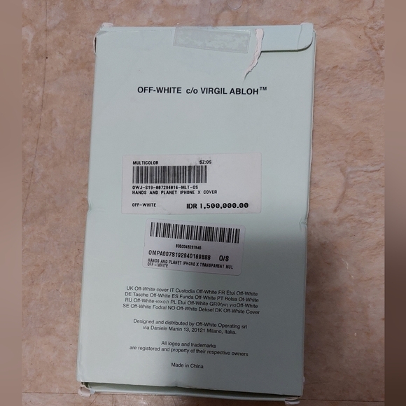 Off-white iPhone X transparent case nwt - Picture 3 of 4